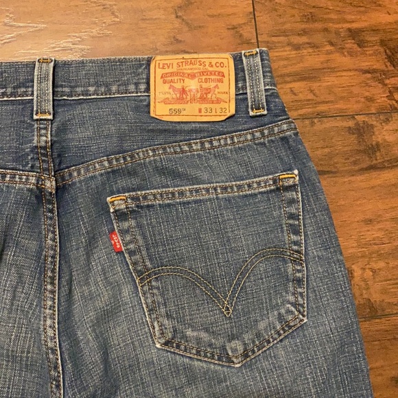 Levi’s Relaxed Straight High Waisted Jeans Size 33 - Picture 4 of 5